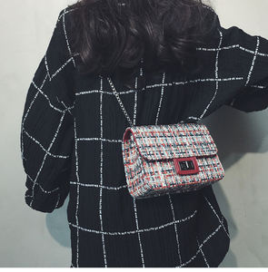 Borsa a tracolla in Denim all'ingrosso borsa da donna Vintage di lusso fatta a mano con Logo personalizzato - Product Image 4