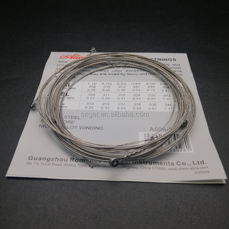 Alice A506SL Stainless Steel Nickel Alloy Guitar Strings