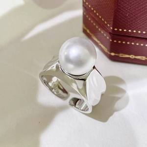 10570 DIY Pearl <b>Accessories</b> S925 Silver Ring Empty <b>Snake</b> Bone Knot Ring Holder 7-9mm Round Silver Jewelry Findings Size 6mm - Product Image 4