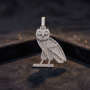 ผู้จัดจำหน่ายเครื่องประดับสั่งทำพิเศษ - จี้เพชรรูปนกฮูกทองคำ 14k สำหรับขายส่ง, พลอยที่ได้รับการรับรองจาก IGI/GIA - Product Image 6