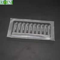Plateau d'ampoules en plastique transparent écologique, boîte de flacons médicaux jetables de 10ml, paquets blister pour tablettes