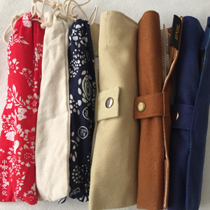 Ensemble de <span class=keywords><strong>couverts</strong></span> portables en bambou écologique personnalisé, couteau, fourchette, cuillère, <span class=keywords><strong>6</strong></span> pièces, <span class=keywords><strong>couverts</strong></span> de voyage avec sac en tissu pour le camping, événement, cadeau - Product Image 4