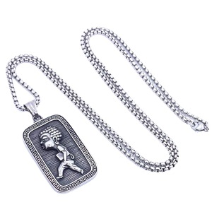 Stainless Steel Buddha Boy Pendant Cartoon Design Unisex Fashion <b>Necklace</b> 2160110 - Product Image 2