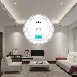 110V AC tiêu chuẩn Mỹ Powered Home an ninh an toàn báo động với 10 năm pin lên có dây kết nối Detector - Product Image 2