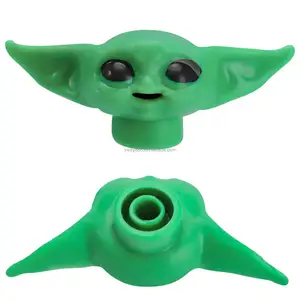 Amazon popüler bebek Yoda sevimli Yoda bebek diş macunu sıkacağı tricking oyuncak diş macunu kafa