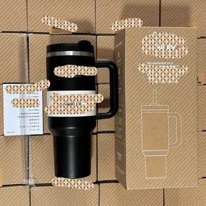 Termo para coche de segunda generación de 40oz, vaso de acero inoxidable de gran capacidad, estilo recubierto, paja, tirano de hielo, Metal, aislamiento Premium - Product Image 5