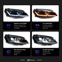 Phares de Voiture pour Golf 7 2013-2019, Feux Avant LED Golf 7.5 Mk7 avec Lentille de Projecteur DRL, Accessoires Automobiles