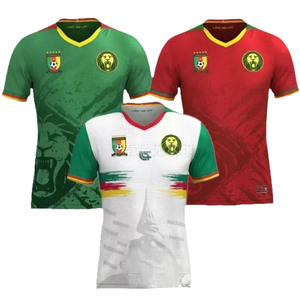 Maglia da Calcio della Nazionale del Camerun 25/26 Versione Giocatore/Tifoso Coppa d'Africa Cross Manica Corta Scollo a V 100% Poliestere - Product Image 5