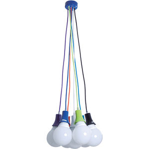 Lámpara colgante y candelabro 7xE27, colores vibrantes para interiores elegantes, 1 unidad - Product Image 1