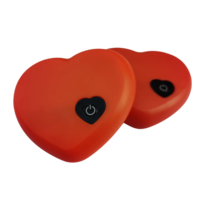 Jouet en peluche pour chien Dispositif de battement de coeur Jouet en peluche mouvement Vibrateur de battement de coeur en forme de coeur Jouet en peluche Accessoires électroniques
