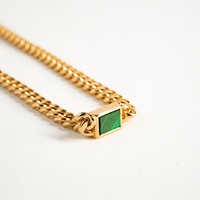 Bracelet en pierre de malachite pour fille et garçon, bijoux fins, chaîne classique, cool, Gemnel
