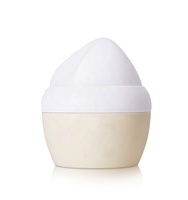 Pot de crème pour bébé en PP écologique, double paroi, avec bouchon à vis, personnalisable, 50 ml, emballage de soin de la peau, forme crème glacée, personnalisable