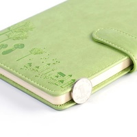 Carnet de notes/agenda 2024 personnalisé A5, couverture rigide, grille pointillée, papier épais de qualité supérieure, avec bande élastique, couverture en cuir, style magnétique