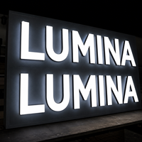 Enseignes commerciales lumineuses en acrylique 3D LED personnalisées pour la publicité, les devantures de magasins, les bureaux, les enseignes extérieures, les logos de marques d'entreprises