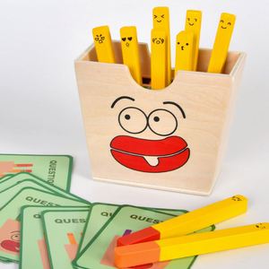 Jouets éducatifs en bois pour enfants : Frites à assembler, ustensiles de cuisine, jeux de rôle pour tout-petits, garçons et filles - Product Image 3