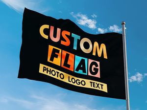 Đôi Hai Mặt Tùy Chỉnh Cờ 2x3 Ft Làm Củ<span class=keywords><strong>a</strong></span> Riêng Bạn Cờ Với Logo/Hình Ảnh/Hình Ảnh/Văn Bản Tùy Chỉnh Cá Nhân Tùy Chỉnh Xe Thuyền Cờ - Product Image 4