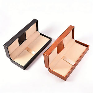 Custom Logo Luxury Recyclable <b>Square</b> Leather Paperboard Boxes Business Pen <b>Gift</b> <b>Box</b> - Product Image 5