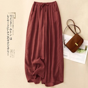 Nuovi <span class=keywords><strong>Pantaloni</strong></span> Larghi Estivi 2026 in Cotone e <span class=keywords><strong>Lino</strong></span> a Doppio Strato, Stile Francese Chic, Vita Alta con Coulisse, Taglie Forti - Product Image 1