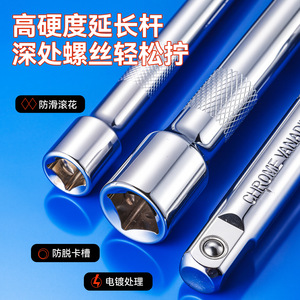 Auto Repair <b>Tool</b> <b>Set</b> 37 Pc 1/2 In Socket <b>Set</b> Chromium Vanadium Steel Hard Case For <b>Mechanic</b> Use - Product Image 5