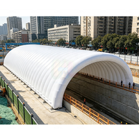 Dôme de construction gonflable géant pour le sport, entrepôt et stockage, résistant aux UV, imperméable, prêt pour les situations d'urgence