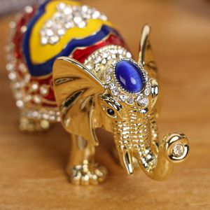 Shinnygifts гуанскийдун производителей в форме животных шкатулка для украшений в стиле 5 шт./компл. Слон Форма шкатулка для украшений индийские сувенир подарки - Product Image 5