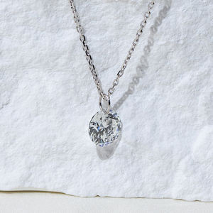 สร้อยคอเพชรทรงกลม Messi Jewelry รุ่น MSN-957 ทองคำขาว 9K มีสินค้าในสต็อก - Product Image 2