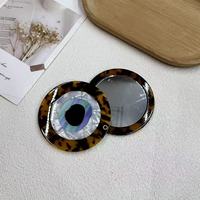 Nouveau miroir de maquillage portable en acétate personnalisé de style vintage, en forme de fraise, de citron ou de tournesol, écologique et amusant