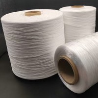 Fil de chanvre PP sans acide ni alcali pour blindage de câbles, durable, blanc, longueur personnalisable, haute résistance, rétrécissement thermique 6%