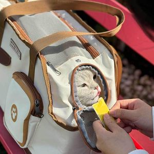 Small <b>Dog</b> Soft Cat Backpack Pet Travel Bag Carrier Lightweight Backpack Breathable Comfortable Airline for Cats Travel Portable - Product Image 6