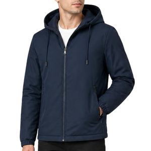 Premium Quality High Quality <b>Waterproof</b> Breathable Hooded Winter Rain <b>Jacket</b> for Men Customized Logo Front Full Sleeve - Product Image 2