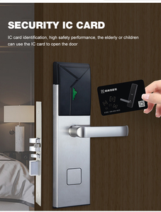 Best Selling Product Security System <b>Locks</b> France Rfid Alexa Keyless Hotel Smart Key Card Stainless Steel Door <b>Lock</b> for Home Sta - Product Image 1