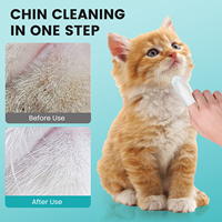 Nouvelle arrivée Black Chin Removal pour chats Pet Finger Cleaning Lingettes humides Bain Nettoyage Meow Naturel Écologique