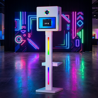 Cabina de Fotos Interactiva con Pantalla Táctil para Bodas y Fiestas, Cabina de Fotos Digital Portátil de 15.6 Pulgadas con Cámara DSLR para Selfies