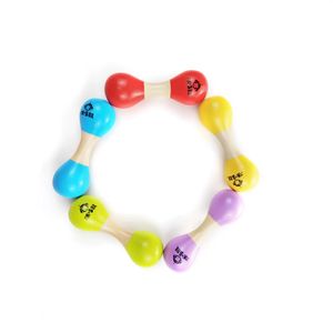 Sonajeros de Madera Coloridos, Juguete Sensorial para Entrenamiento de Agarre, Instrumento de Percusión Orff - Product Image 4