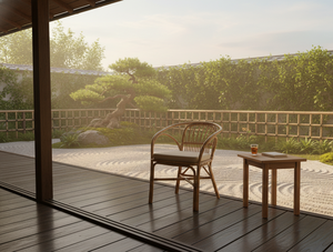 Fauteuil en rotin moderne Dolvio, confortable et élégant, tissé à la main, pour salon, chambre, appartement, hôtel, usage premium - Product Image 6