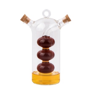Botella <span class=keywords><strong>de</strong></span> aceite y vinagre <span class=keywords><strong>de</strong></span> vidrio <span class=keywords><strong>de</strong></span> borosilicato alto, 2 en 1, doble pared, doble boca, <span class=keywords><strong>con</strong></span> <span class=keywords><strong>tapa</strong></span> <span class=keywords><strong>de</strong></span> <span class=keywords><strong>corcho</strong></span> - Product Image 3