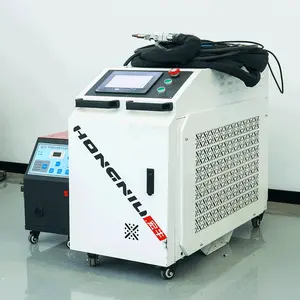 Handheld Fiber Laser Welding Cleaning Cutting Machine For Steel With Water Chiller