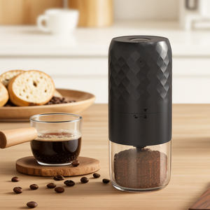 Tragbare manuelle Kaffeemühle für den Heimgebrauch mit USB-Aufladung Elektrische Flach grate Modernes Utensilien-Set-Design - Product Image 1