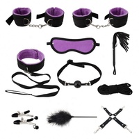Lot de 10 produits érotiques en gros : pinces à tétons, bâillon, fouet, corde, jouets sexuels BDSM en cuir pour couples