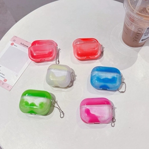 Vente chaude blanc lumineux coulant sable paillettes étui pour écouteurs pour Airpods 4 TPU Anti perte housse de protection pour écouteurs pour <span class=keywords><strong>Airpods3</strong></span> - Product Image 1