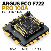 Module de Contrôle de Vol FPV Axisflying Argus ECO F722 avec ESC 4-en-1 100A 32 bits pour Drones de Course - Accessoires de Système d'Alimentation