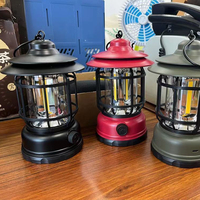 Lumières de camping LED rechargeables lumineuses Accessoires de camping Pannes Lampe de lanterne rechargeable à lumière tactile
