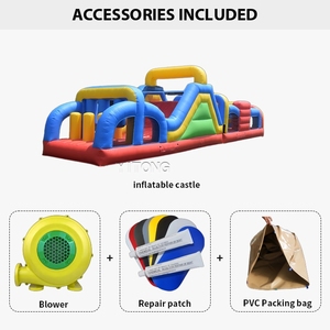 Château gonflable pour adultes de qualité supérieure, parcours d'obstacles, course, jeu sportif interactif à vendre - Product Image 2