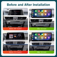 Écran tactile multimédia pour voiture Road Top 12,3 pouces, Linux, CarPlay sans fil, pour BMW X1 F48 2015-2022 NBT EVO I-Drive, Android Auto, unité principale