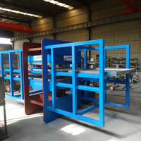 Machine de fabrication de dalles en caoutchouc 1000x1000mm, presse de vulcanisation pour tapis de sol en caoutchouc, vulcaniseur fourni, machine à double couche