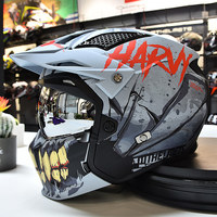 Casque de moto intégral Street Fighter Combo rétro convertible en matériau FRP, taille 52-61 mm, respirant pour l'été, pour hommes, idéal pour le rallye