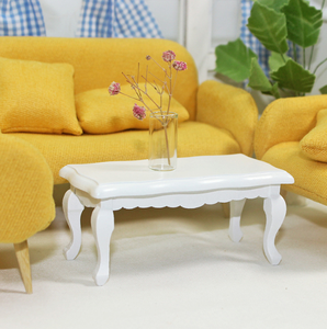 1/6 1/12 Puppenhaus Simulation Miniatur Mini Kleiner Couch tisch Modell Dekor - Product Image 4