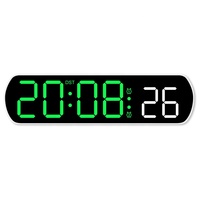 Minuterie électrique multifonctionnelle personnalisée Compte à rebours numérique Couleur Alarme Snooze Table de commande vocale Réveil LED