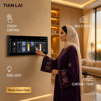 TL-12 Gateway Pintar Android 12 Inci yang Dipasang di Dinding 4x30W Zigbee Hub Dashboard Multi Ruangan untuk Kontrol Villa Lengkap Grosir