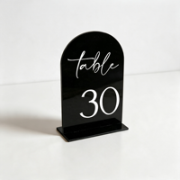 2026 En gros Numéro de table détachable en acrylique doré vintage 1 à 30 pour mariage